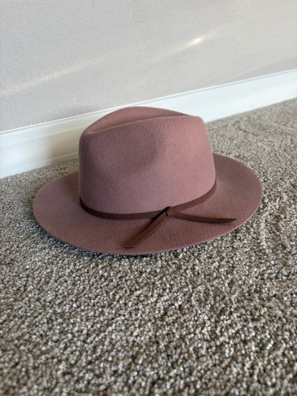 Pink wool hat